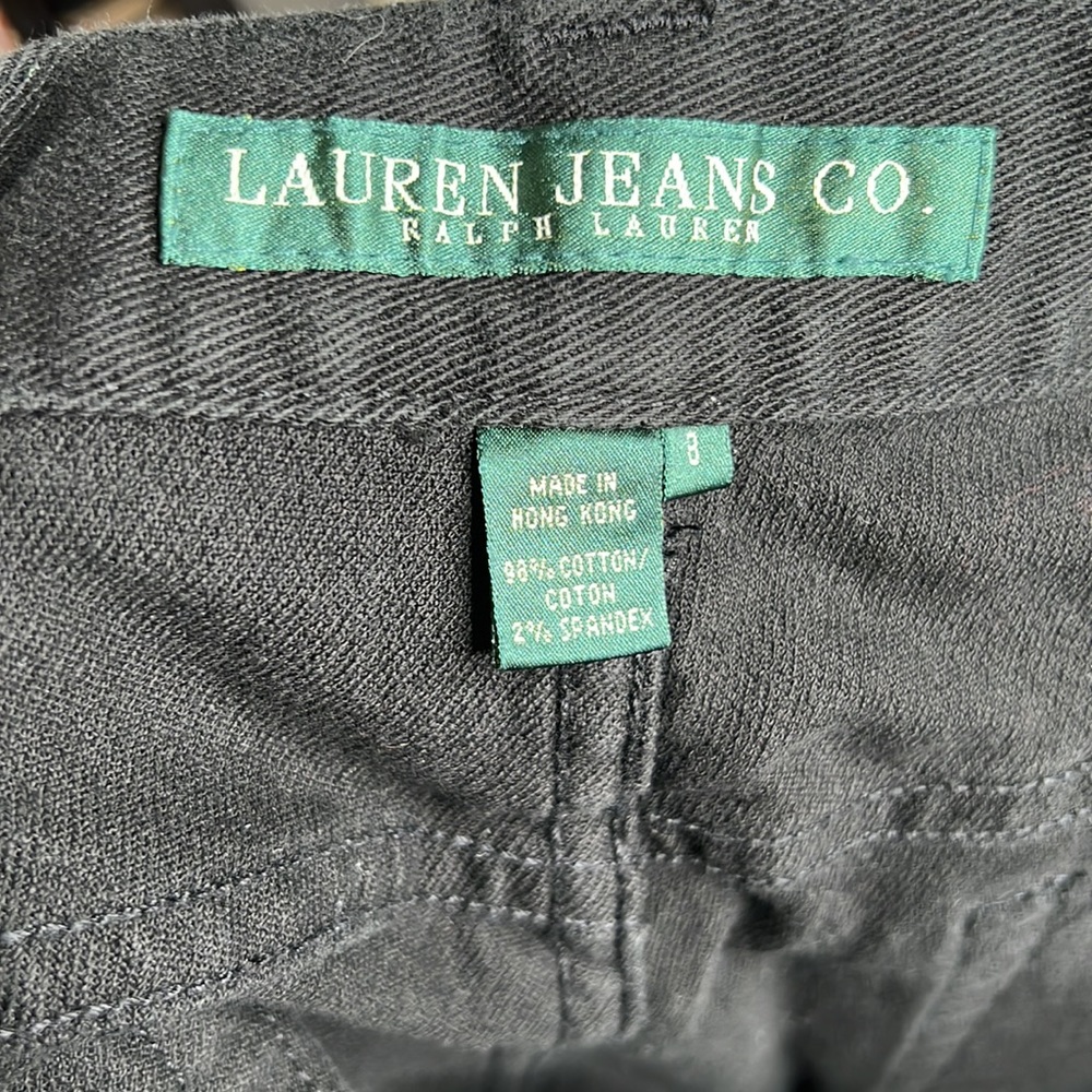 Ralph Lauren Black Beaded Straight Leg Relaxed Fit Western - Picture 5 of 7